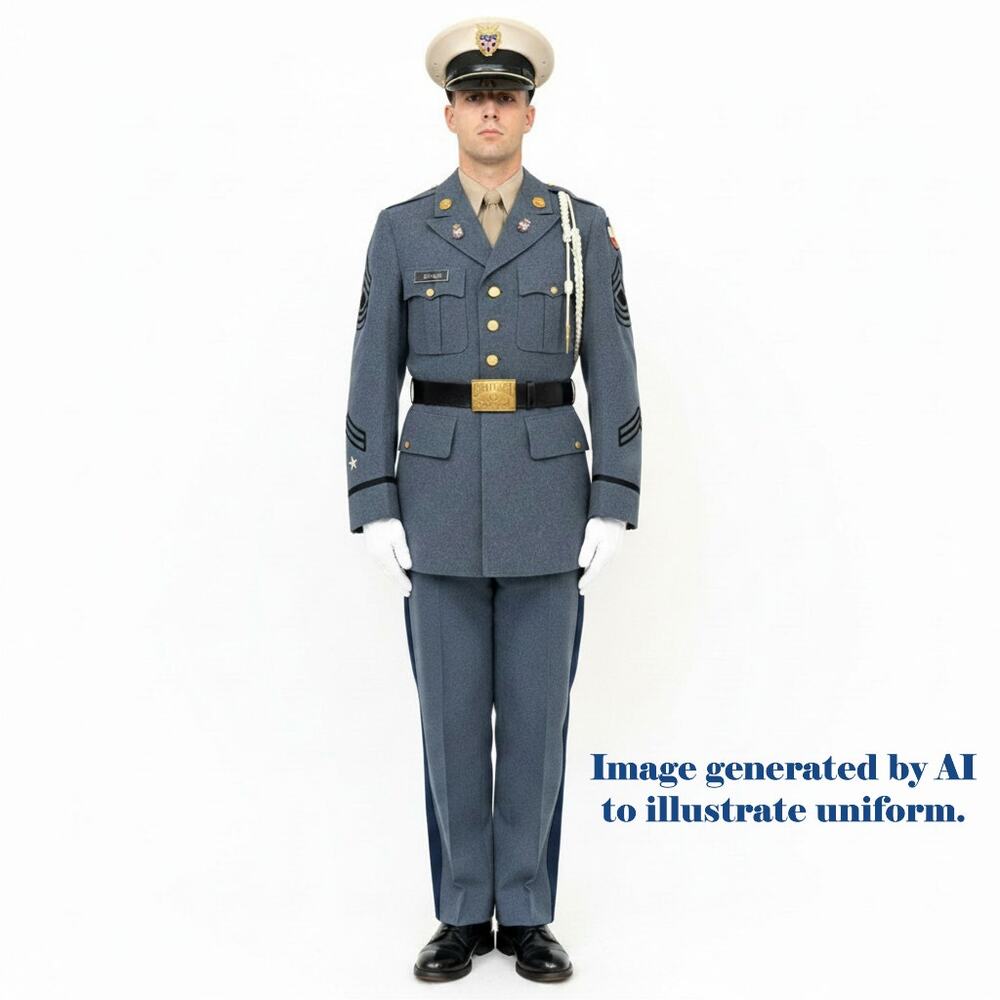 Shattuck School ROTC Cadet Dress Uniform Set Jacket Hat Belt 3x Pants 1950s VTG